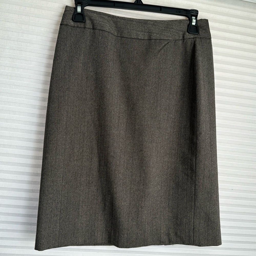 Brown suit skirt